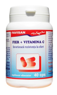 Fier+vitamina C capsule