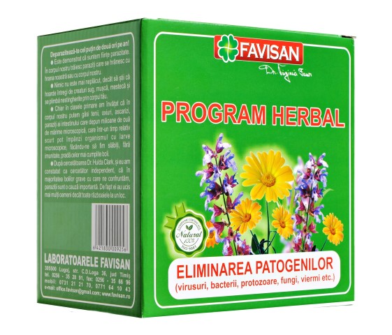 Program herbal pentru eliminarea patogenilor